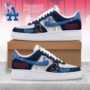Wear it your way with Los Angeles Dodgers Stranger Things Air Force Shoes 1.