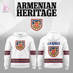 Casual outfit featuring Los Angeles Kings Celebrate Armenian Heritage 2026 Hoodie 1 with modern and comfortable design.