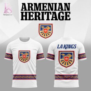 Casual outfit featuring Los Angeles Kings Celebrate Armenian Heritage 2026 Hoodie 3 with modern and comfortable design.