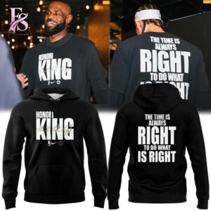 Detailed product image of Los Angeles Lakers History Month Martin Luther King Jr Day Hoodie 1 with eye-catching style and smooth finish.