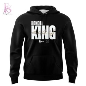 Detailed product image of Los Angeles Lakers History Month Martin Luther King Jr Day Hoodie 2 with eye-catching style and smooth finish.