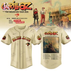 Wear it your way with MLB x Gorillaz The Mountain Tour 2026 Jersey 5.