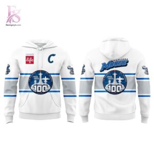 Clear product photo of Manitoba Moose CFB Winnipeg s 100th Anniversary Hoodie 2 showing a stylish design and comfortable everyday look.