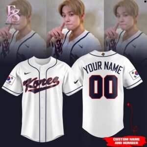 Detailed product image of Men s Team Korea 2026 World Baseball Jersey 1 with eye-catching style and smooth finish.