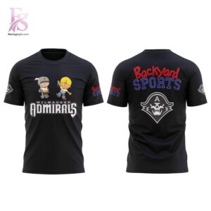 Clear product photo of Milwaukee Admirals Backyard Sports Night Shirt 2 showing a stylish design and comfortable everyday look.