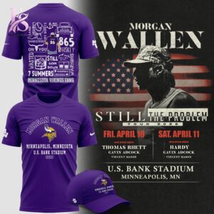 Bring new energy to your look with Minnesota Vikings 2026 Morgan Wallen T Shirt 1.