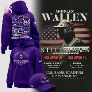 Bring new energy to your look with Minnesota Vikings 2026 Morgan Wallen T Shirt 2.