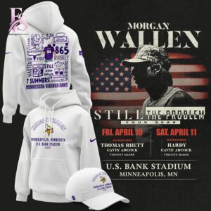 Bring new energy to your look with Minnesota Vikings 2026 Morgan Wallen T Shirt 4.