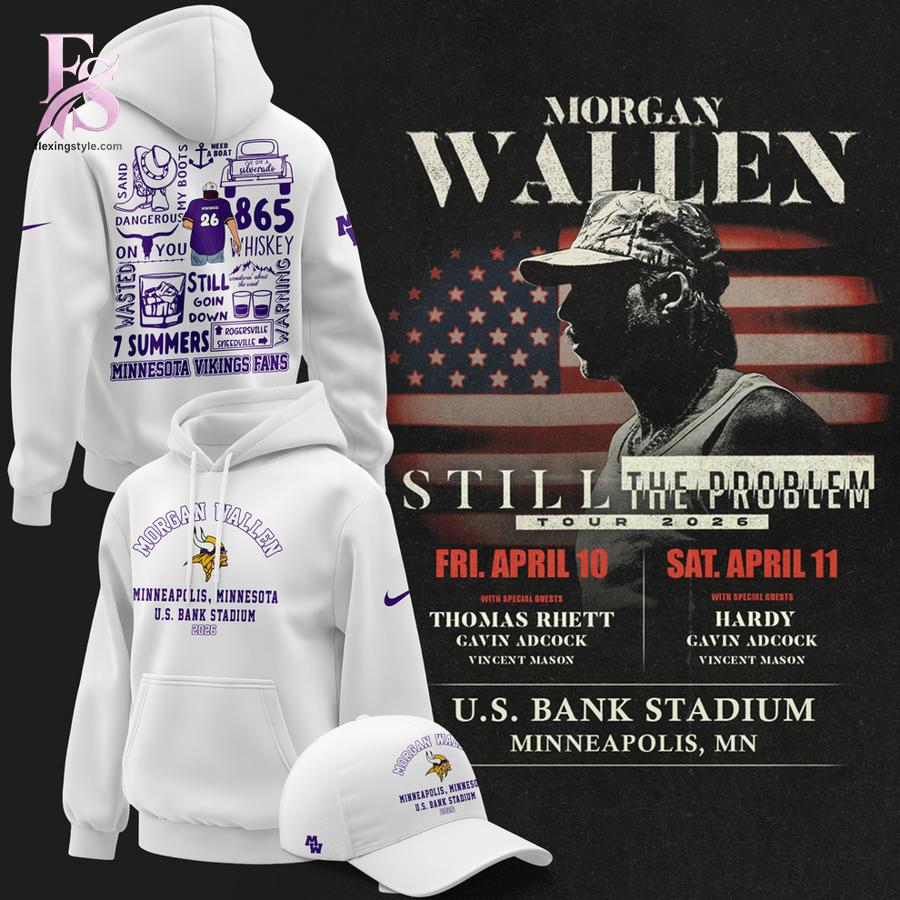 Bring new energy to your look with Minnesota Vikings 2026 Morgan Wallen T Shirt 4.
