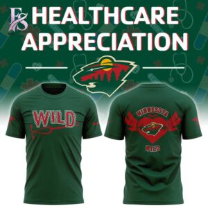 Stylish fashion piece featured in Minnesota Wild Healthcare Appreciation Night 2026 Shirt 1, highlighting modern design, comfortable fabric, and a trendy look perfect for everyday wear.