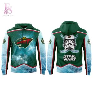 Casual outfit featuring Minnesota Wild Star Wars Night Game 2026 Hoodie 2 with modern and comfortable design.
