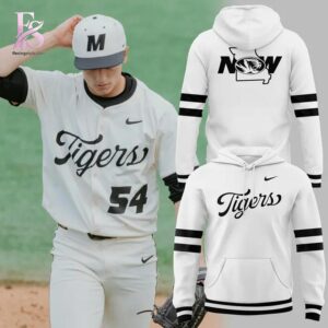 Casual outfit featuring Missouri Tigers Baseball Throwback Uniform 2026 Hoodie 1 with modern and comfortable design.