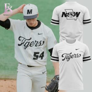 Casual outfit featuring Missouri Tigers Baseball Throwback Uniform 2026 Hoodie 4 with modern and comfortable design.