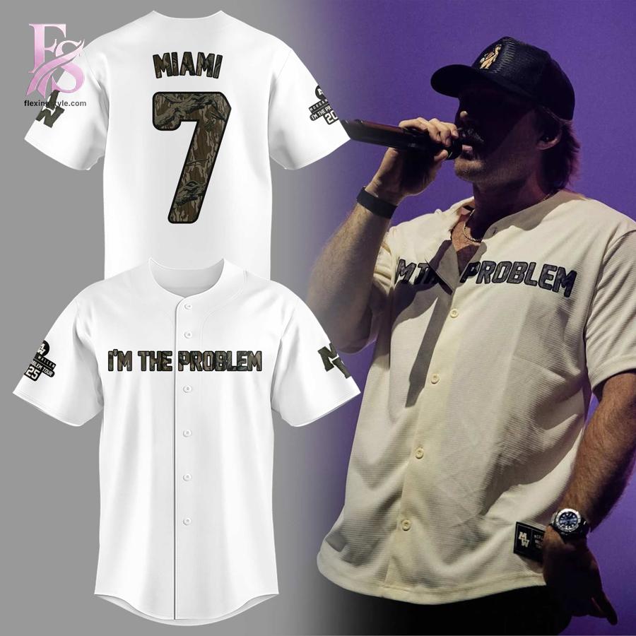 Modern fashion clothing displayed in Morgan Wallen I m The Problem Live in Miami Jersey 1, designed for comfort, versatility, and effortless everyday style.