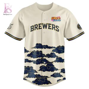 Casual outfit featuring Naruto x Milwaukee Brewers 2026 Baseball Jersey 2 with modern and comfortable design.