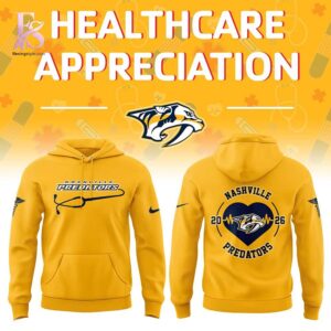 Detailed product image of Nashville Predators Healthcare Appreciation Night 2026 Hoodie 1 with eye-catching style and smooth finish.