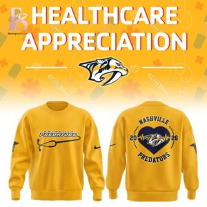 Detailed product image of Nashville Predators Healthcare Appreciation Night 2026 Hoodie 3 with eye-catching style and smooth finish.