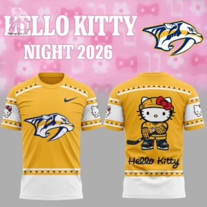 Clear product photo of Nashville Predators Hello Kitty Night 2026 Hoodie 3 showing a stylish design and comfortable everyday look.