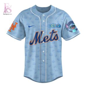 Wear it your way with New York Mets Let s Go Stitch 2026 Baseball Jersey 2.