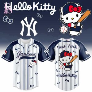 Bring new energy to your look with New York Yankees Hello Kitty 2026 Baseball Jersey 1.
