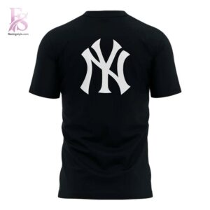 Casual outfit featuring New York Yankees Uniform Black T Shirt 3 with modern and comfortable design.