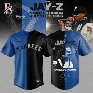 Bring new energy to your look with New York Yankees x Jay Z Hometown Show 2026 Jersey 1.