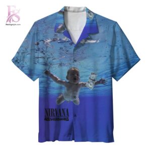 Beach-ready Hawaiian shirt with all-over tropical print and soft premium fabric – Nirvana Nevermind Album Hawaiian Shirt 1