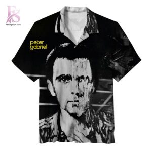 Contemporary unisex fashion design displayed in Peter Gabriel Lyrics are real and true Hawaiian Shirt 1 ideal for casual and urban wear