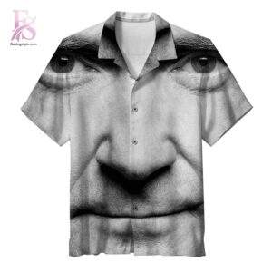Stylish short-sleeve Hawaiian shirt ideal for summer parties and vacation outfits – Phil Collins Face Value Hawaiian Shirt 1