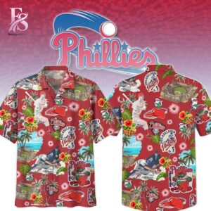 Elegant everyday fashion essential presented in Philadelphia Phillies Hawaiian Shirt 1 suitable for relaxed and smart casual outfits