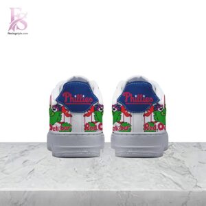 Modern fashion clothing displayed in Philadelphia Phillies In octorber we wear red Nike Air Force 1 3, designed for comfort, versatility, and effortless everyday style.