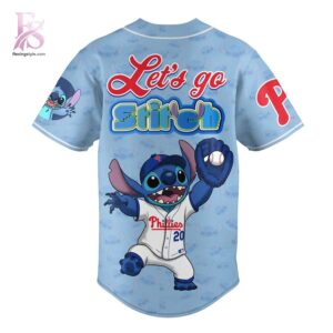 Wear it your way with Philadelphia Phillies Let s Go Stitch 2026 Baseball Jersey 2.