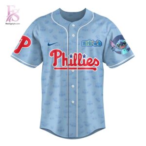 Wear it your way with Philadelphia Phillies Let s Go Stitch 2026 Baseball Jersey 3.