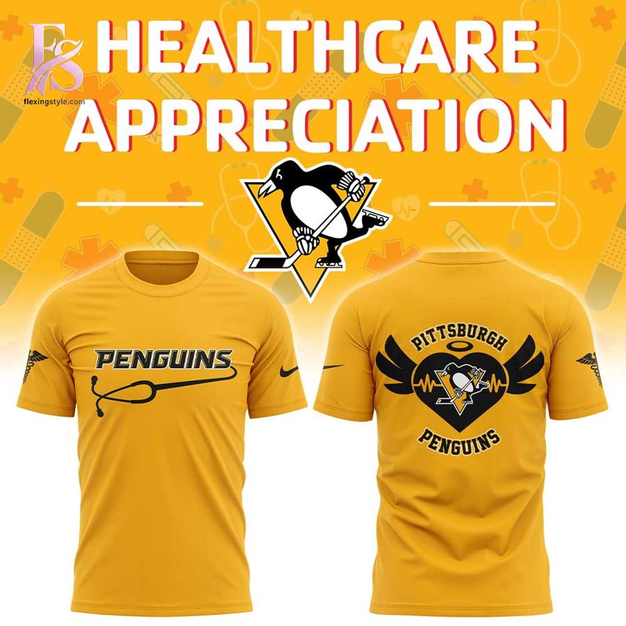 Stylish fashion piece featured in Pittsburgh Penguins Healthcare Appreciation Night 2026 Shirt 1, highlighting modern design, comfortable fabric, and a trendy look perfect for everyday wear.