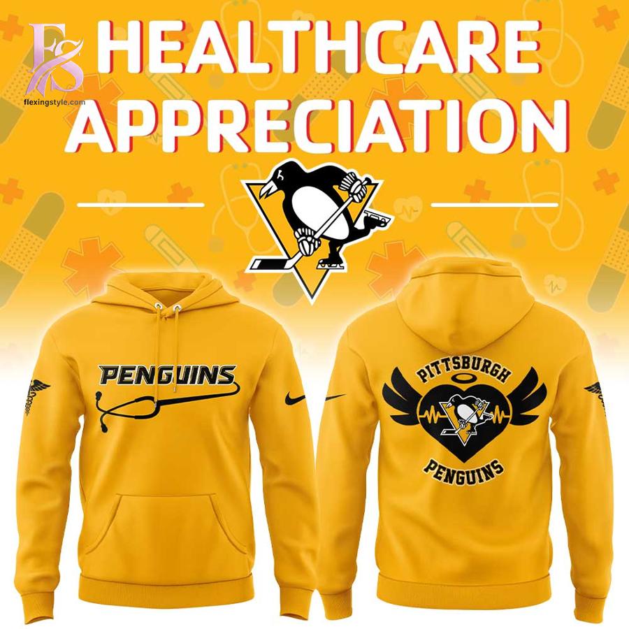 Stylish fashion piece featured in Pittsburgh Penguins Healthcare Appreciation Night 2026 Shirt 2, highlighting modern design, comfortable fabric, and a trendy look perfect for everyday wear.