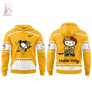 Casual outfit featuring Pittsburgh Penguins Hello Kitty Night 2026 Hoodie 2 with modern and comfortable design.