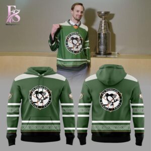 Clear product photo of Pittsburgh Penguins Irish Heritage Night 2026 Hoodie 1 showing a stylish design and comfortable everyday look.