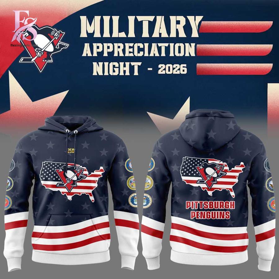 Trendy outfit showcased in Pittsburgh Penguins Military Appreciation 2026 Shirt 2, combining contemporary fashion style with premium materials for a standout appearance.