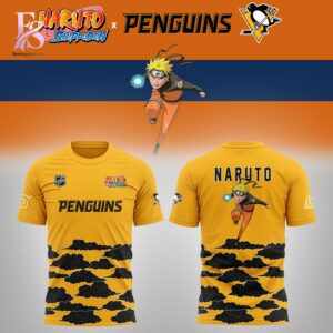 Trendy outfit showcased in Pittsburgh Penguins NARUTO Night 2026 Hoodie 2, combining contemporary fashion style with premium materials for a standout appearance.