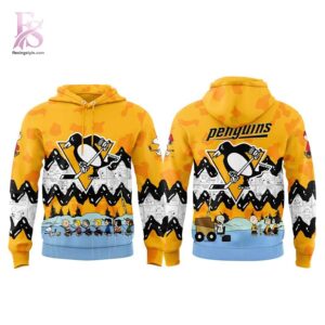 Casual outfit featuring Pittsburgh Penguins Peanuts Night 2026 Hoodie 2 with modern and comfortable design.
