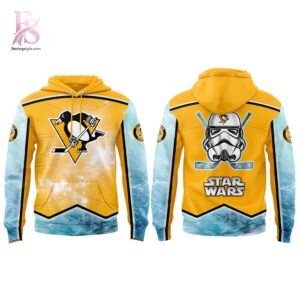 Detailed product image of Pittsburgh Penguins Star Wars Night Game 2026 Hoodie 2 with eye-catching style and smooth finish.