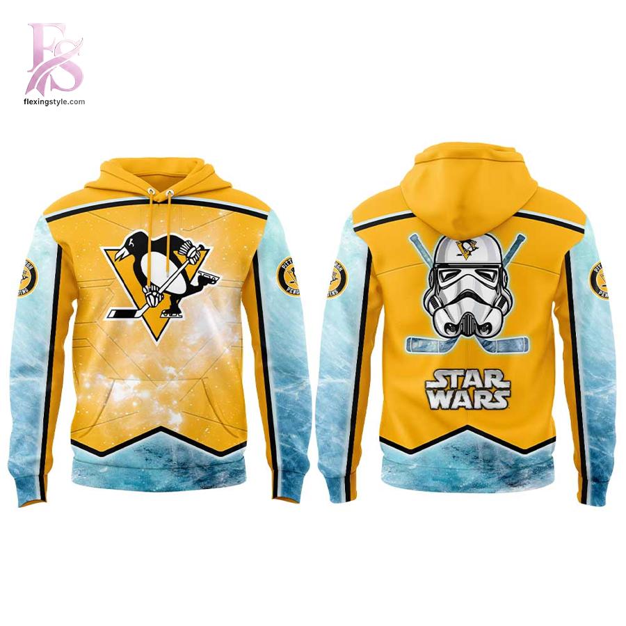 Detailed product image of Pittsburgh Penguins Star Wars Night Game 2026 Hoodie 2 with eye-catching style and smooth finish.