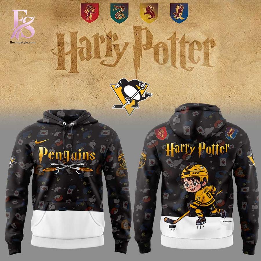 Bring new energy to your look with Pittsburgh Penguins x Harry Potter Chibi Hoodie 1.