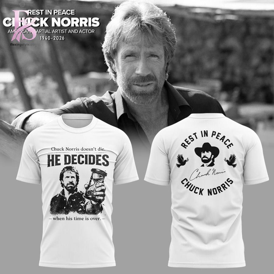 Bring new energy to your look with REST IN PEACE Chuck Norris Shirt 2.