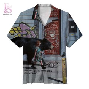 Beach-ready Hawaiian shirt with all-over tropical print and soft premium fabric – Red Hot Chili Peppers The Getaway Album Hawaiian Shirt 1