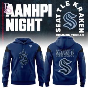 Casual outfit featuring Seattle Kraken AANHPI Night 2026 Hoodie 1 with modern and comfortable design.