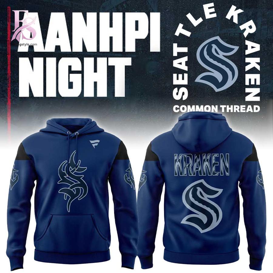 Casual outfit featuring Seattle Kraken AANHPI Night 2026 Hoodie 1 with modern and comfortable design.