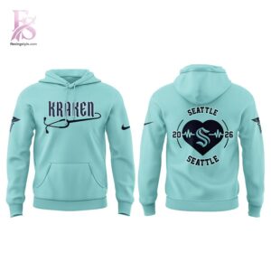 Casual outfit featuring Seattle Kraken Healthcare Appreciation Night 2026 Hoodie 2 with modern and comfortable design.