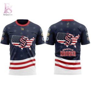 Detailed product image of Seattle Kraken Military Appreciation 2026 Shirt 2 with eye-catching style and smooth finish.