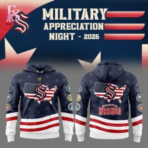 Detailed product image of Seattle Kraken Military Appreciation 2026 Shirt 3 with eye-catching style and smooth finish.